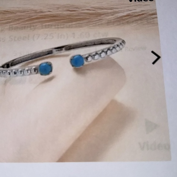 SLEEPING BEAUTY TURQUOISE BRACELET (CUFF), BANGLE, SIZE 7.25” - Picture 5 of 8